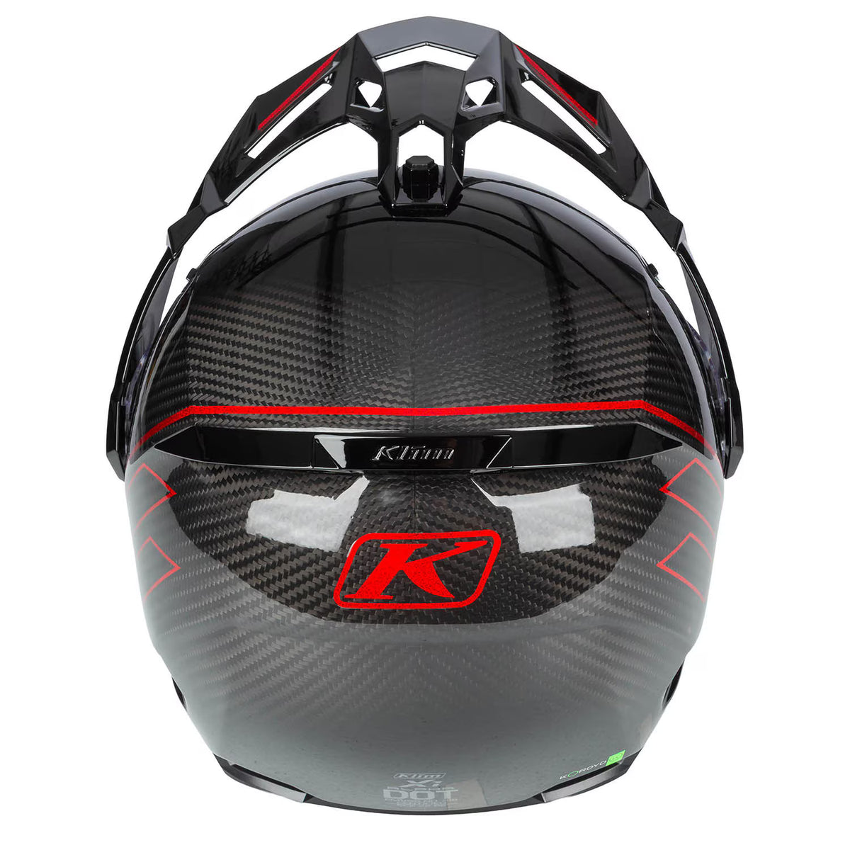 Klim X1 Alpha Helmet ECE/DOT  Quanta Gloss Black - Fiery Red