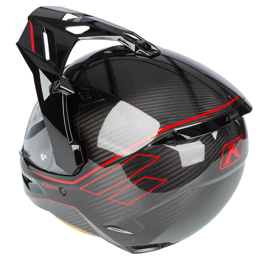Klim X1 Alpha Helmet ECE/DOT  Quanta Gloss Black - Fiery Red