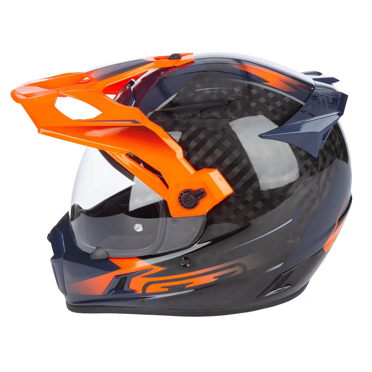 Klim Krios Pro Helmet ECE/DOT Echo Gloss Black - Striking Orange - Petrol
