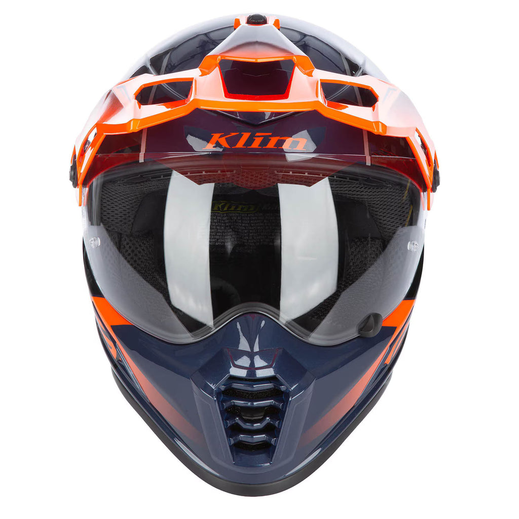Klim Krios Pro Helmet ECE/DOT Echo Gloss Black - Striking Orange - Petrol