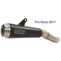 ARROW YAMAHA R6 2017-19 PRO RACE STEEL CAP DARK SLIP ON