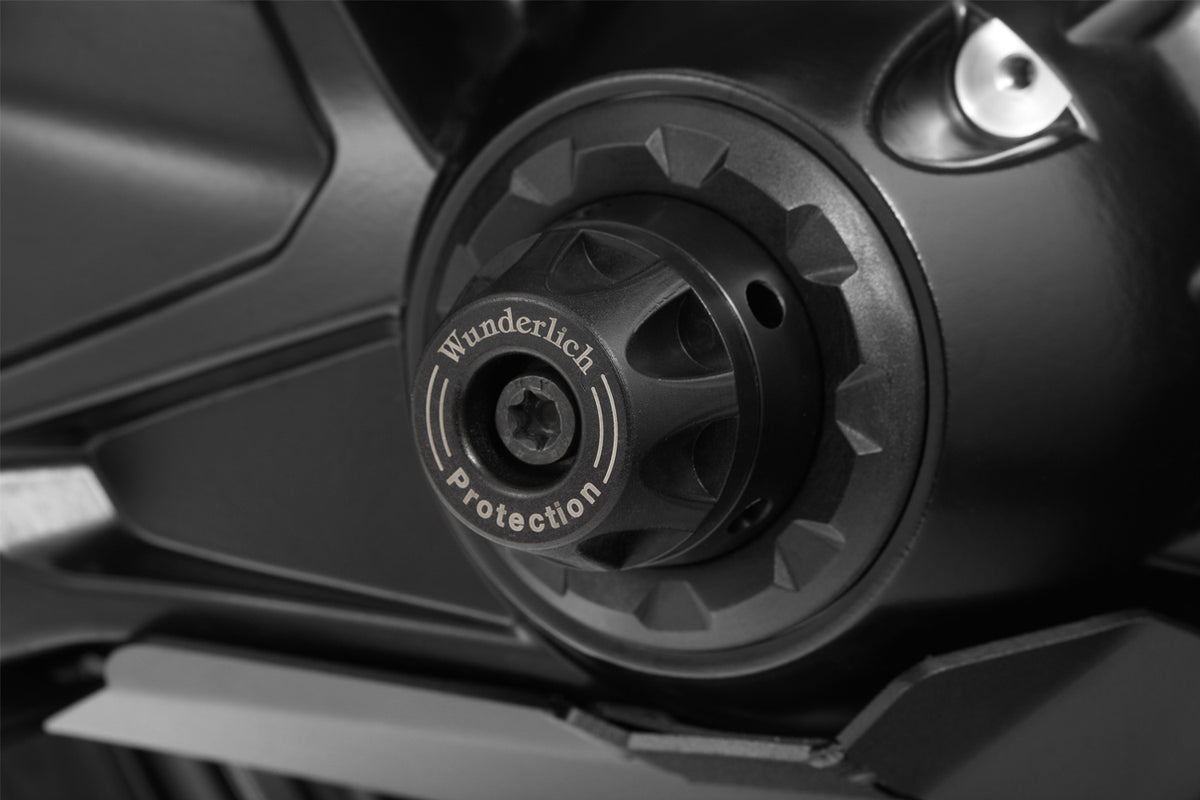 WUNDERLICH CRASH PAD HUB COVER - TITANIUM FOR BMW R1250 GS/GSA / 1300 GS