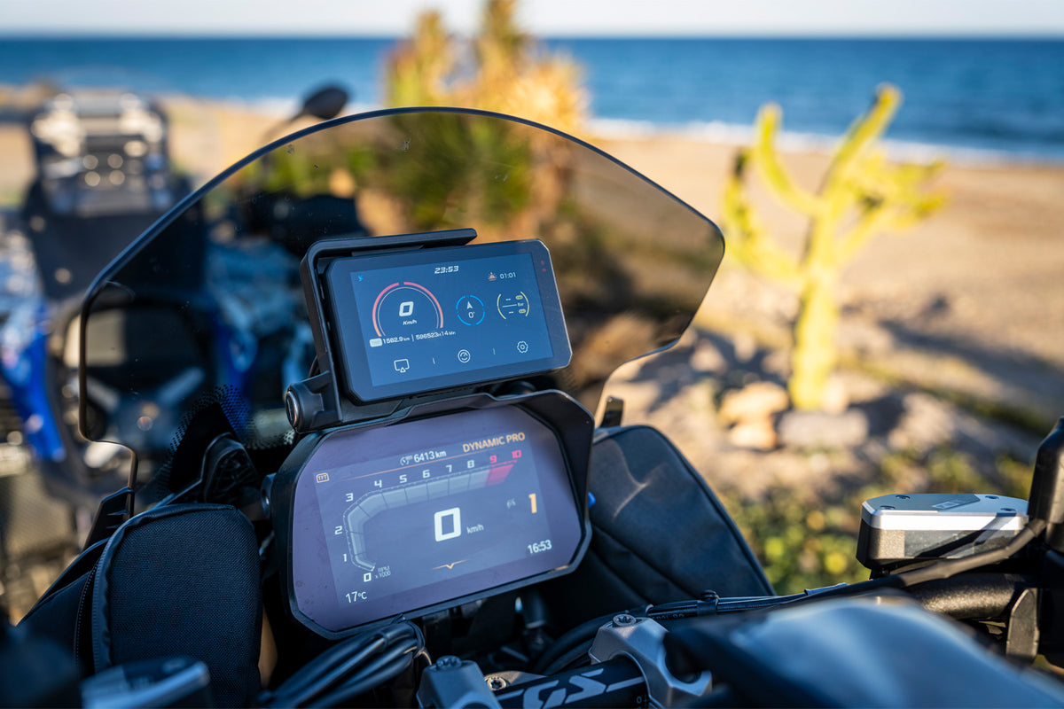 WUNDERLICH GLARE SHIELD FOR COCKPIT TFT 6.5 INCH - BLACK - CONNECTIVITY DISPLAY FOR BMW 1250 GS/GSA 1300