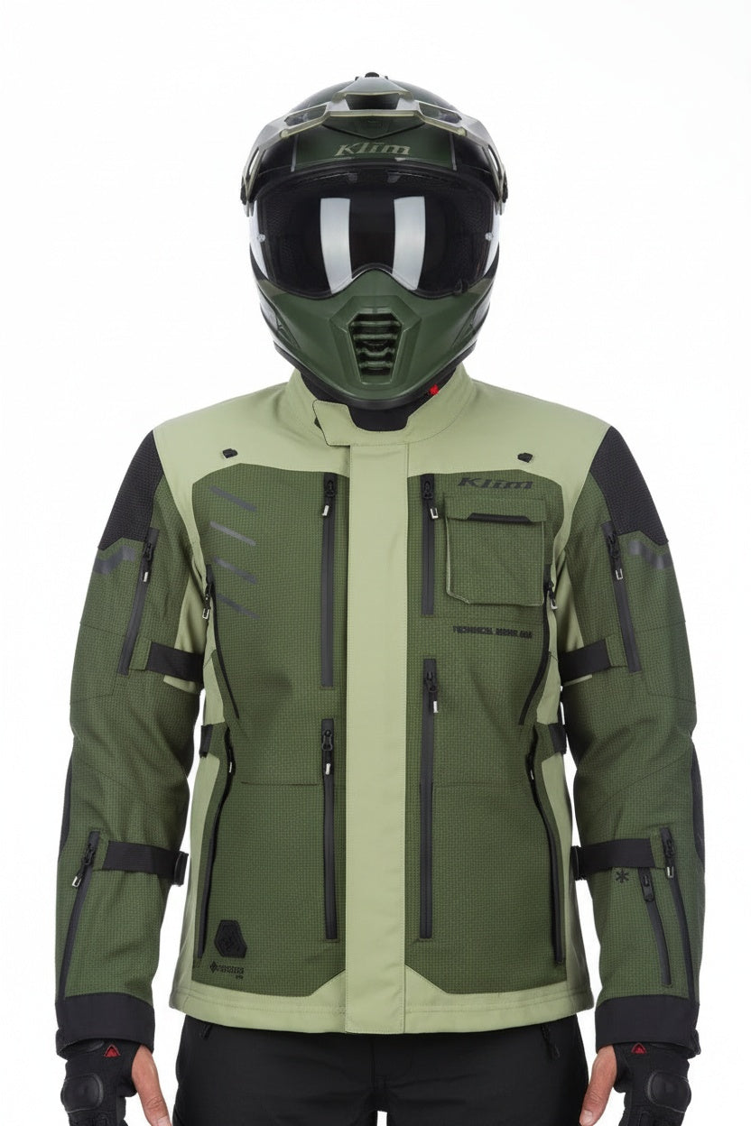 Klim Krios Pro Helmet ECE/DOT Echo Matte Black - Rifle Green - Oil Green