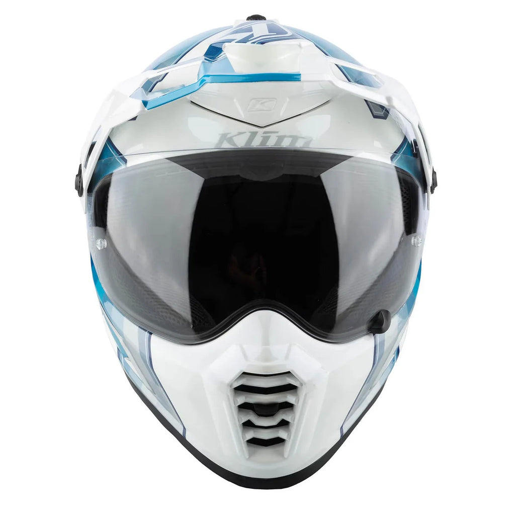 Klim Krios Pro Helmet ECE/DOT Spectrum White - Blue